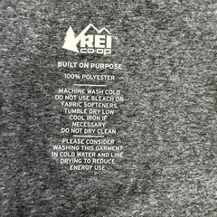 REI CO-OP Men’s T-Shirt Logo Top XL Gray Performance Hiking High-Quality Outdoor
