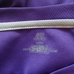 Russell Athletic Dri-Power Shirt Men Small Purple Performance Gym Running Sporty