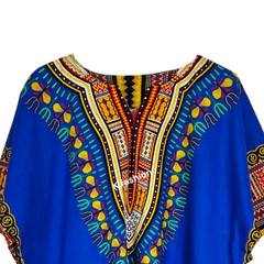 100% COTTON Unisex Dashiki Africa Tribal Print Festival Kaftans Shirt Blouse Top