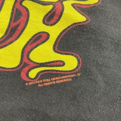 Vintage Y2K Aerosmith T-Shirt Sz L Band Tee Graphic Rag Doll Skull Flames Fire