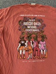 Comfort Colors Shirt Mens Medium Pink Lambda Chi & Sigma Chi Fallfest 2016 Tee