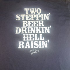 Gruene Hall TX Two Steppin’ Beer Drinkin’ Hell Raisin’ Black T-shirt Size XL