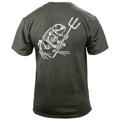 Official US Navy Bone Frog LLTB Tri-Blend Shirt – Navy Special Forces Honor Tee