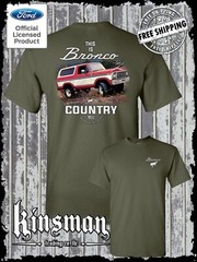 Bronco Country Ford 2-Sided T-Shirt – Official Licensed Product