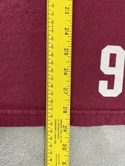 Y2K Famous Stars And Straps Shirt Mens L Logo Burgundy *Pits* Distressed *Mark