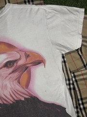 Travis Scott Birds In The Trap Airbrush Eagle Concert Tour Shirt Men Large White