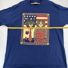 Vintage 90’s American Cats Portrait Size XXL T-Shirt Patriotic Male Female Flag