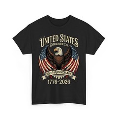 250 Years American Flag Bald Eagle 250th Anniversary USA Patriotic T-Shirt