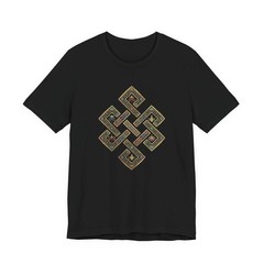 Tibetan Endless Knot T-Shirt | Buddhist Eternal Luck Symbol Unisex Tee Shirt