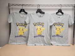 POKEMON PIKACHU MIXED SIZED T SHIRTS PLUS BONUS TRADING CARDS SET 5