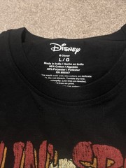 Disney Mickey Minnie Mouse Halloween T-Shirt Mens LARGE NWT Worn Vintage Look