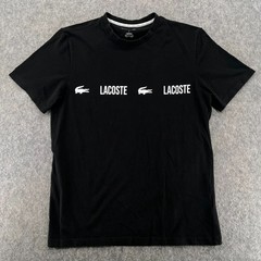 Lacoste Mens Logo T Shirt Black Graphic Size S