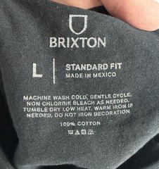 Brixton Mfg Parts and Service Standard Fit Mens SS T Shirt Sz L Bulldog B070
