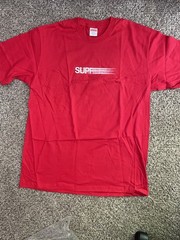 Size Large – Supreme Motion Logo Tee (Red) Brand New!