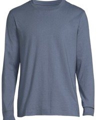 George Men’s Cotton Crewneck Tee with Long Sleeves, Size Small (34-36) NWT