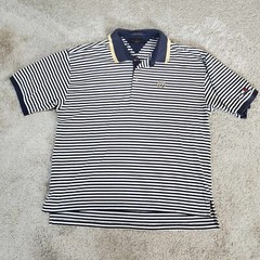 Vintage Tommy Hilfiger Golf Polo Shirt Striped XL / XG Ringer Sleeve RARE