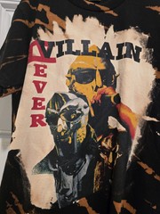 MF Doom IV Ever AOP Super Villain Shirt Size Large Men’s Black Shaka Active Tag