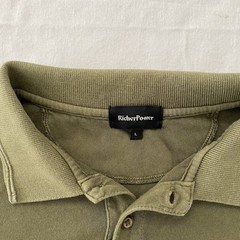 Richer Poorer Polo Shirt Men Olive Green Soft Feel LARGE golf Urban Classy Comfy