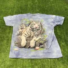 The Mountain “White Tigers of Bengal” Graphic T-Shirt XL Big Cats Animal Tee