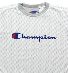 Champion Men’s Big & Tall Reversible Mesh Jersey & Knit Tee Shirt, Script Logo
