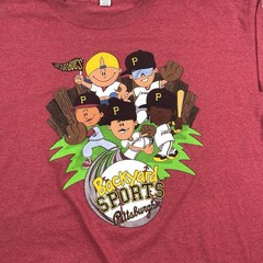Backyard Sports Pittsburgh Pirates Red Heather Baseball Sugardale T-Shirt XL