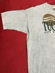 Tucket’s On The Lake Graphic T-shirt Fruit Of The Loom USA Blue Casual XXL Mens