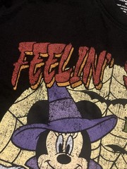 Disney Mickey Minnie Mouse Halloween T-Shirt Mens LARGE NWT Worn Vintage Look