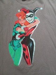 1998 Vintage Harley Quinn Poison Ivy Graphitti Designs T-Shirt XL Bruce Timm Art