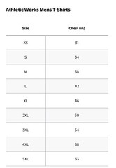 ATHLETIC WORKS Men’s L (42-44) Pocket Cotton Tee Short Sleeve • Charcoal