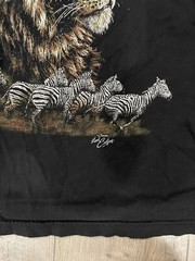Everything Ethnic Wildlife Africa Safari Lion Zebra Shirt Small Namibia Adult