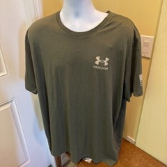 Under Armour Tshirt Mens 3XL UA Freedom Flag Athletic Short Sleeve 1370810 NWT
