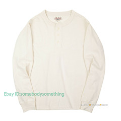 Red Tornado Men Cotton Pure Color Shirts Long Sleeve Round Neck T-Shirts Vintage