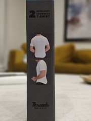 Threads Men’s Ultra-Soft Crewneck T-Shirt 2-Pack – Moisture Wicking, Anti-Odor L