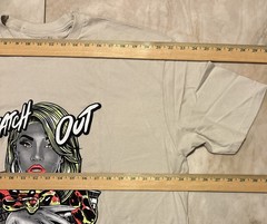 Men’s Outrank Cotton T-Shirt Size 2XL Beige WATCH OUT FOR SNAKES Graphics New