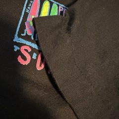 Vintage 90s Primitive Surf Team T Shirt Hawaii Neon Single Stitch Black Sz L