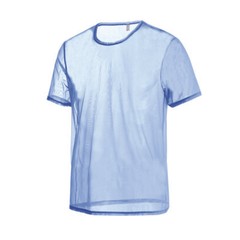 ZONBAILON Men‘s Sexy Breathable Mesh Fitted Shirt Top Short Sleeve T-Shirts
