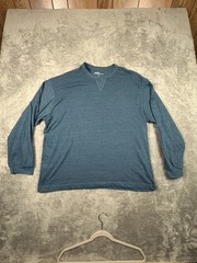 LOT OF 2 Jackson Hole Men’s 2XL Blue & Red LS Crewneck Shirts SEE DESCRIPTION