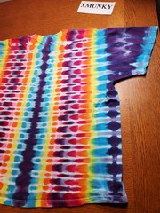 Vintage 2000s Fruit Of The Loom Blank Tie Dye T Shirt XL Rainbow Hippie y2k 90s