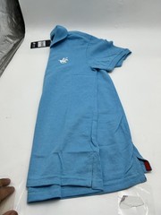 PACIFIC POLO CLUB MEN’S SHORT SLEEVES BUTTONS – SIZE: MEN S – CYAN