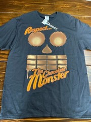 Delta T-Shirt Men’s Size Large Black Halloween Respect the Chocolate Monster NWT