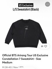 Brand New–BTS Arirang Tour 7 Constellation Sweatshirt US exclusive Size M