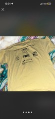 VintageHanes Beefy-T Men’s Yellow Graphic Print Crew Neck Short Sleeve T-Shirt L