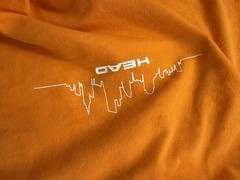 Head Shirt Mens Medium Orange Skyline Graphic Tee Scraper City Urban Tennis