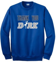 Dirk Nowitzki Dallas Mavericks Thank You Dirk HOODED SWEATSHIRT