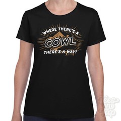 WHERE THERE’S A COWL… T-SHIRT name surname funny family gift idea