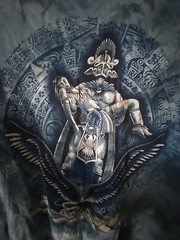 Mens T-shirt Size XL – Blue – Mayan Village Hand Dyed