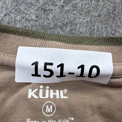 Kuhl Long Sleeve T-Shirt Men M Beige Khaki Wildfibre Crew Neck Solid Breathable