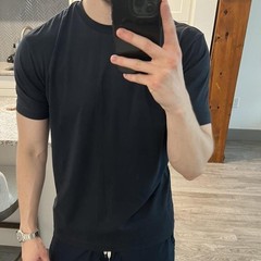 Son of a Tailor Men’s T-Shirt Size M Navy Crew Neck Short Sleeve Slim Fit