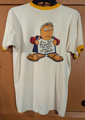 Vintage 70s Champion T Shirt Galliano Harvey Wallbanger Single Stitch Ringer Tee