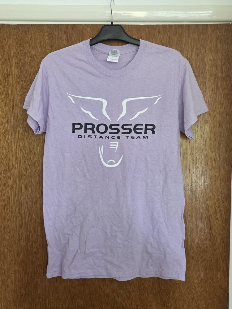 Gildan Ultra Cotton Prosser Distance Team Graphic T-Shirt Lavender Small S